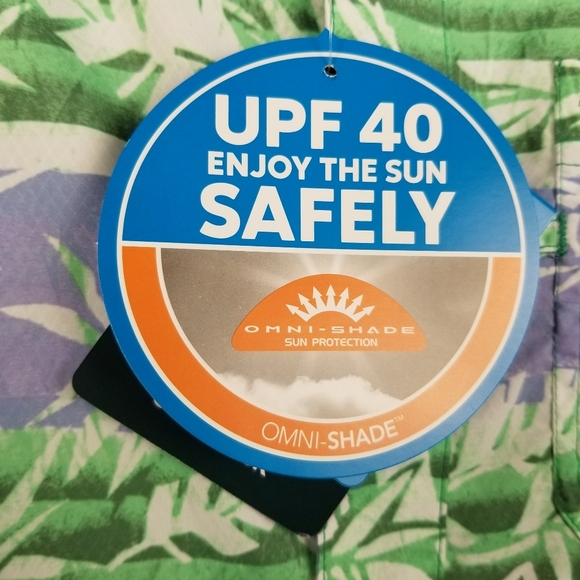 Columbia PFG Camp Shirt UPF 40 Botanical Print Small NWT - Picture 3 of 7